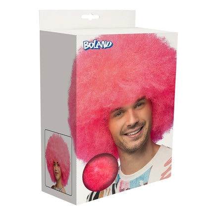 Peluca Sugar rosa neón UV