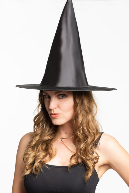 Halloween Sombrero de Bruja Negro Alto