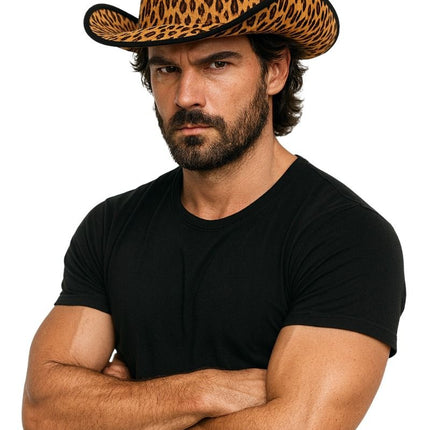 Sombrero de vaquero Leopardo