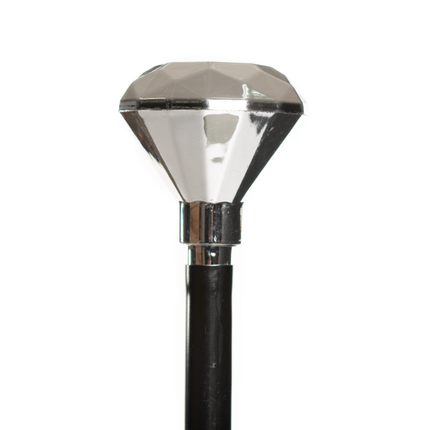Bastón Diamante Plata - 3 piezas 105 cm