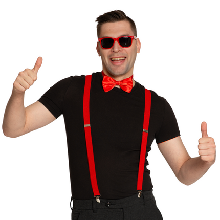 Set Tirantes/Gafas/Raya Roja