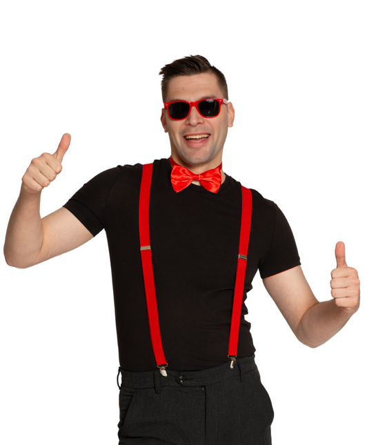 Set Tirantes/Gafas/Raya Roja