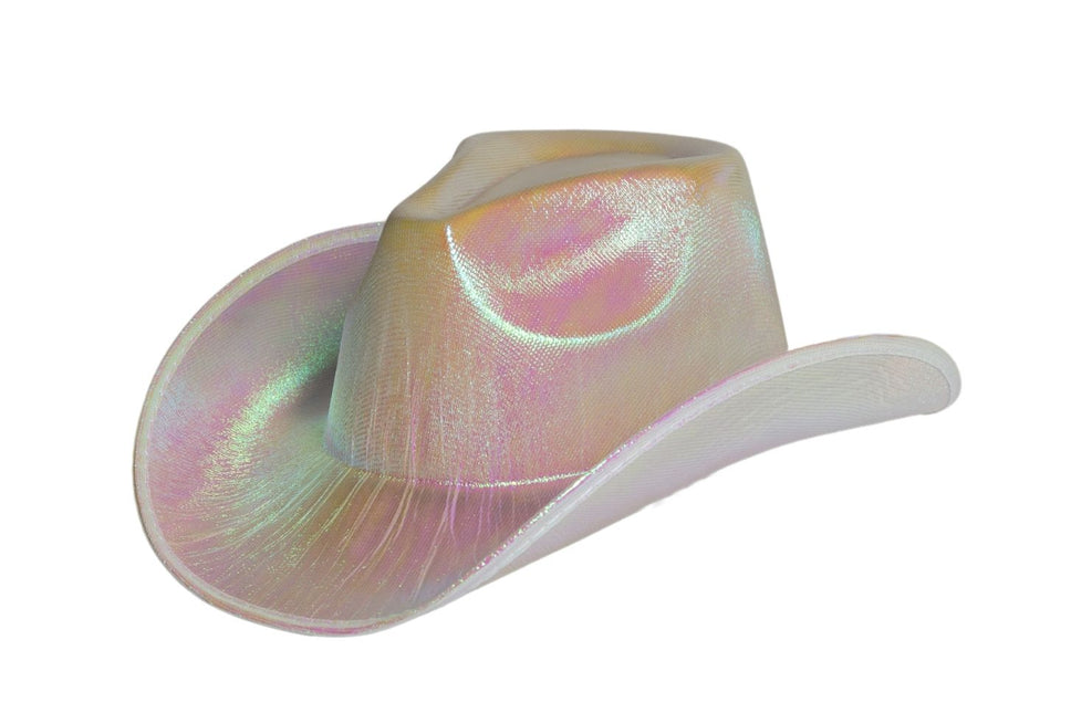 Sombrero Vaquero Plata Brillante - Lote de 6