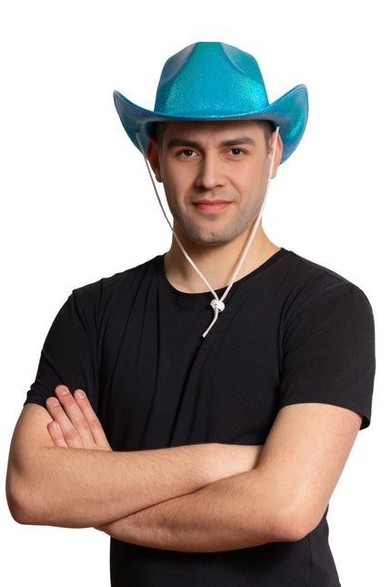 Sombrero Vaquero Turquesa Brillante