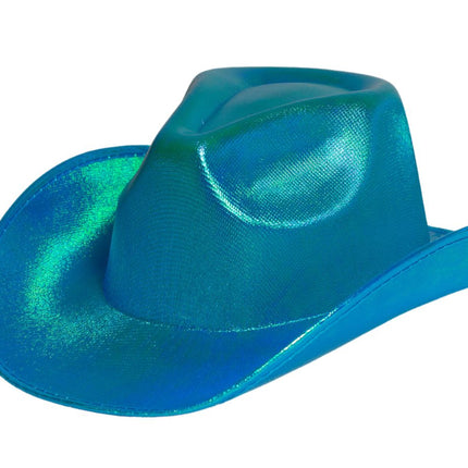 Sombrero Vaquero Turquesa Brillante