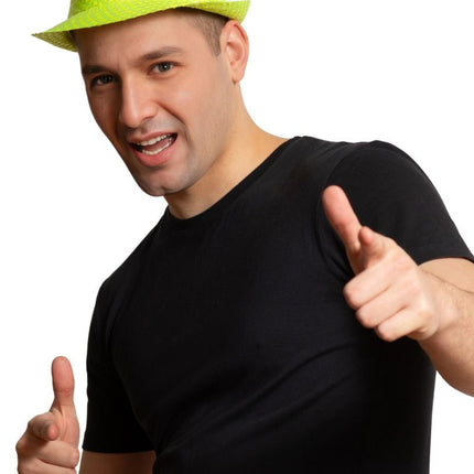 Gorro Lentejuelas Verde Neón