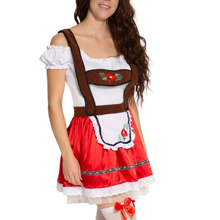 Rood Dirndl Jurk Oktoberfest Fay