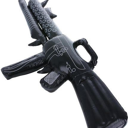 Pistola Hinchable Falsa Negra 1,12m