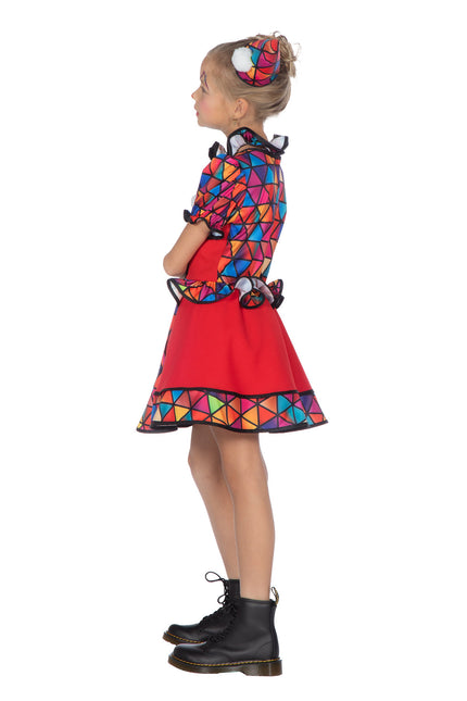 Clown jurkje meisjes