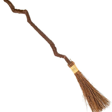 ESCOBITA DE BRUJA TORCIDA DE 90 CM