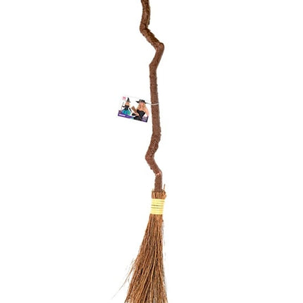 ESCOBITA DE BRUJA TORCIDA DE 90 CM