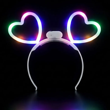 Diadema LED «Glowing hearts»