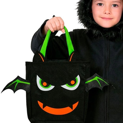 BOLSA DE «TRICK OR TREAT» CON MURCIÉLAGOS
