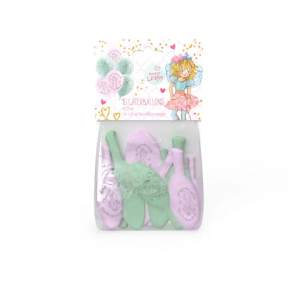 Globos de la princesa Lillifee, 25 cm, 10 unidades
