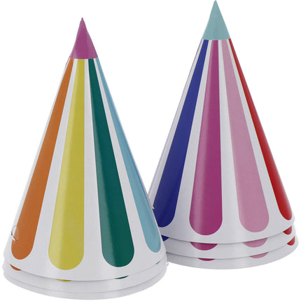 Sombreros de fiesta de colores 16cm 6uds