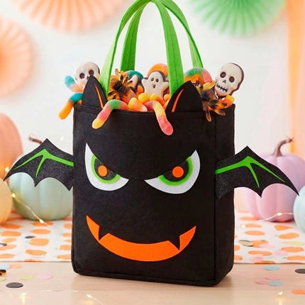 BOLSA DE «TRICK OR TREAT» CON MURCIÉLAGOS