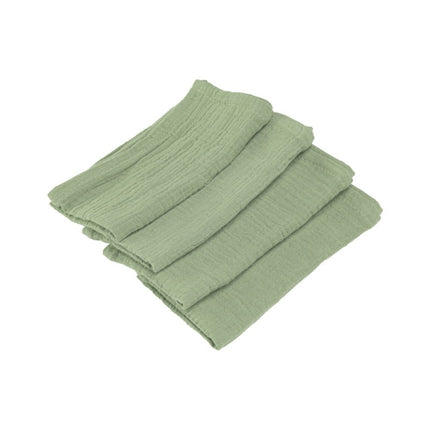 Servilletas de algodón verdes 40cm 4ud