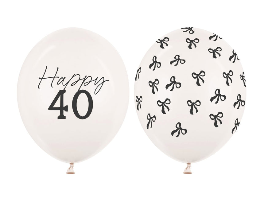 40 Jaar Ballonnen 30cm 50st van Partydeco koop je bij Partywinkel