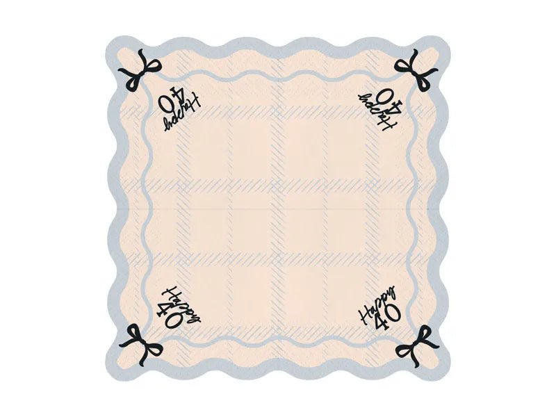 40 Jaar Servetten 33cm 12st van Partydeco koop je bij Partywinkel