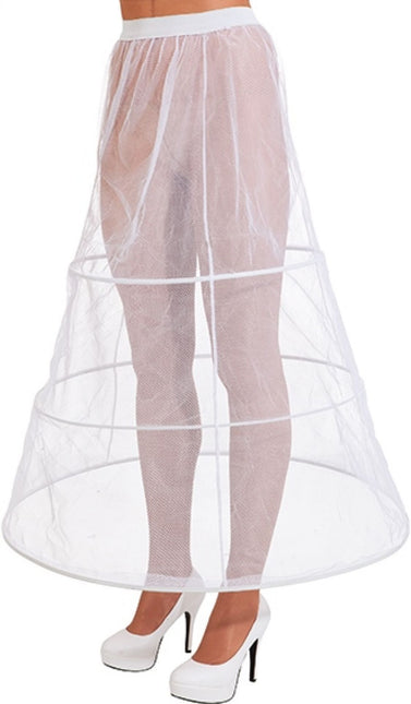 Falda con aros blanca