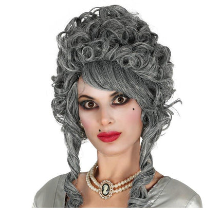 Peluca de Halloween Gris Levantada