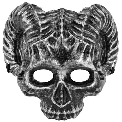 MÁSCARA DE CALAVERA DE CARNICERO - PLÁSTICO RÍGIDO