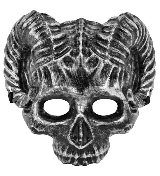 Máscara de calavera con cuerno de carnero