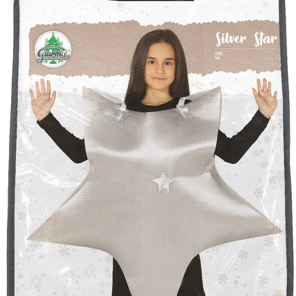 Traje Estrella de Navidad Plata Niño