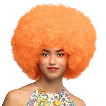 Peluca Sugar naranja neón UV