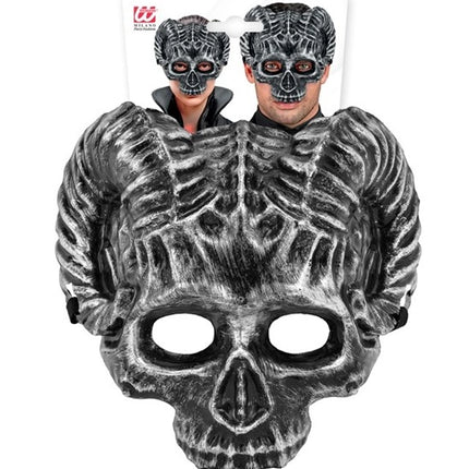MÁSCARA DE CALAVERA DE CARNICERO - PLÁSTICO RÍGIDO