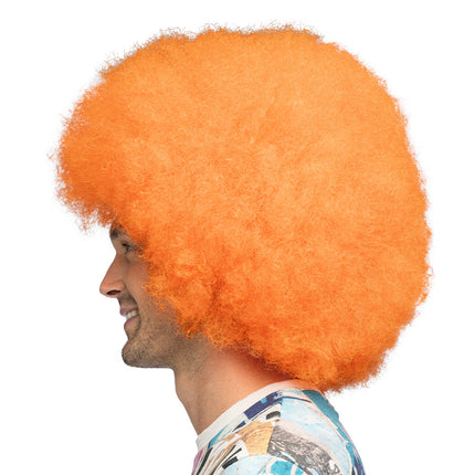 Peluca Sugar naranja neón UV