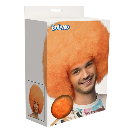 Peluca Sugar naranja neón UV