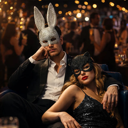 Media máscara Bunny Diamante
