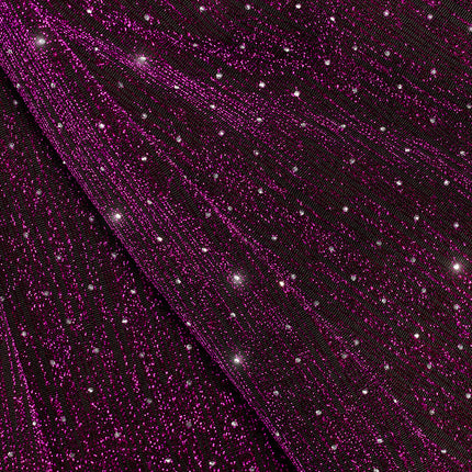 Pantalones acampanados purpurina de mujer