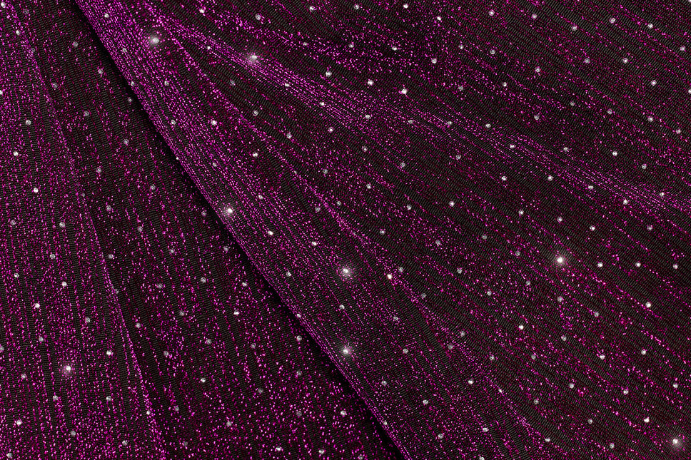 Pantalones acampanados purpurina de mujer