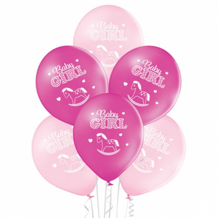 Globos rosas para niña, 30 cm, 10 unidades
