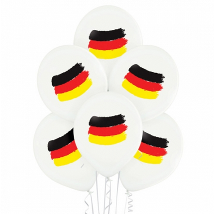 Alemania Globos blancos de 30 cm, 10 unidades