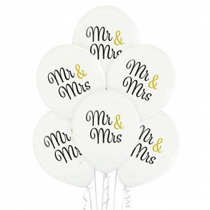 Globos «Mr And Mrs», 30 cm, 10 unidades