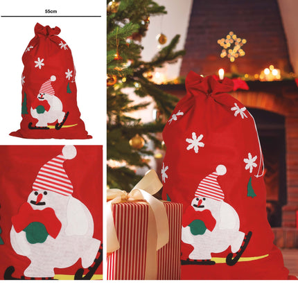 Bolsa de Navidad Muñeco de Nieve 85cm