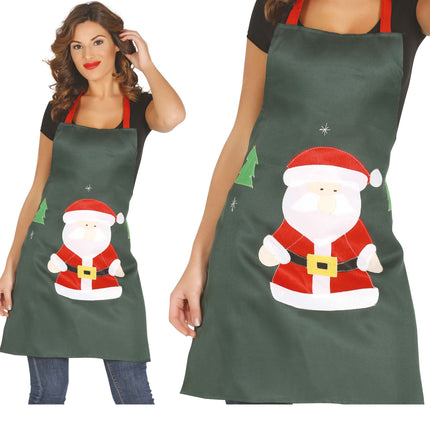 Delantal de Navidad Santa 85cm