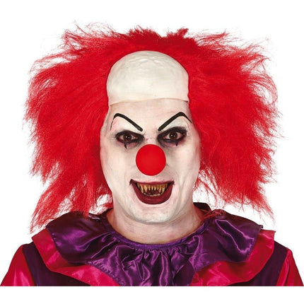 Peluca Halloween Payaso Rojo