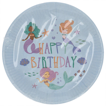Platos Feliz Cumpleaños Sirena