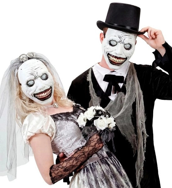 Máscara de monstruo de Halloween con ojos saltones