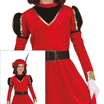 Vestido Pietenpak Niño Rojo/Dorado