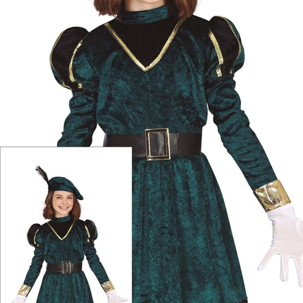 Vestido Pietenpak Niño Verde/Dorado