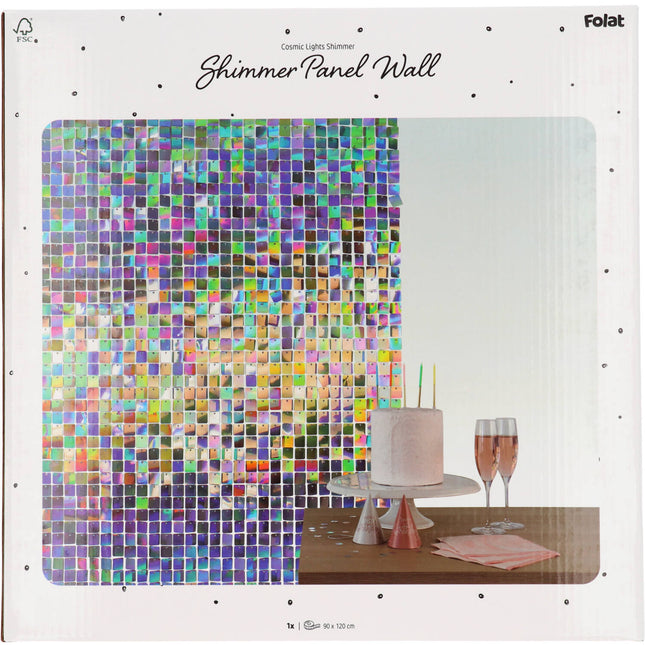 Panel Brillante Iridiscente 30x30cm /12