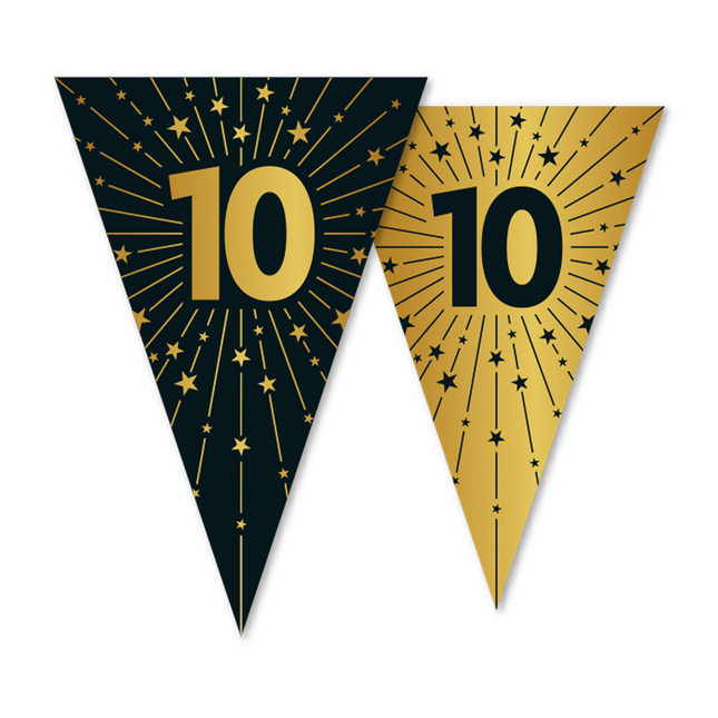 Guirnalda 10 años Oro Negro 10m