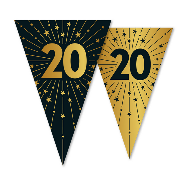 20 Años Guirnalda Oro Negro 10m