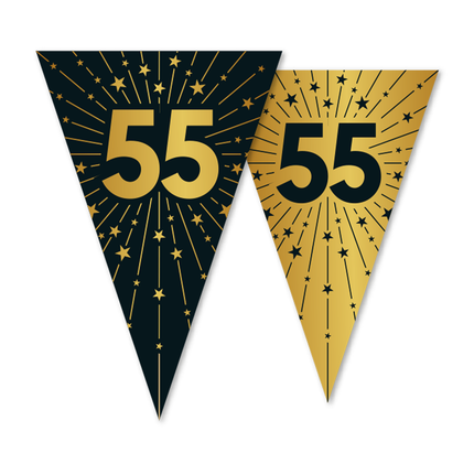 vlaggenlijn PET 10m 2-zijdige print vlagformaat 20x30cm 55 Golden Celebrations