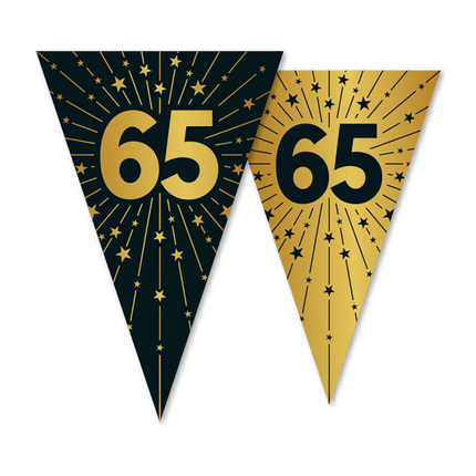 65 Años Guirnalda Oro Negro 10m